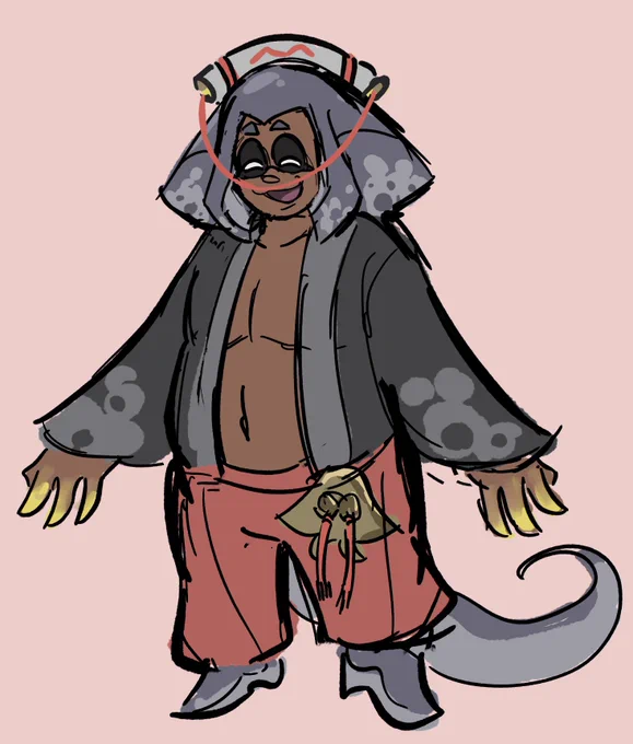 taking matters into my own hands and making Big Man gijinka #Splatoon3 