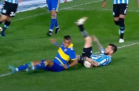 Marcelo Palacios a las 13:01 ni bien arrancaba Estudio Fútbol en Tyc