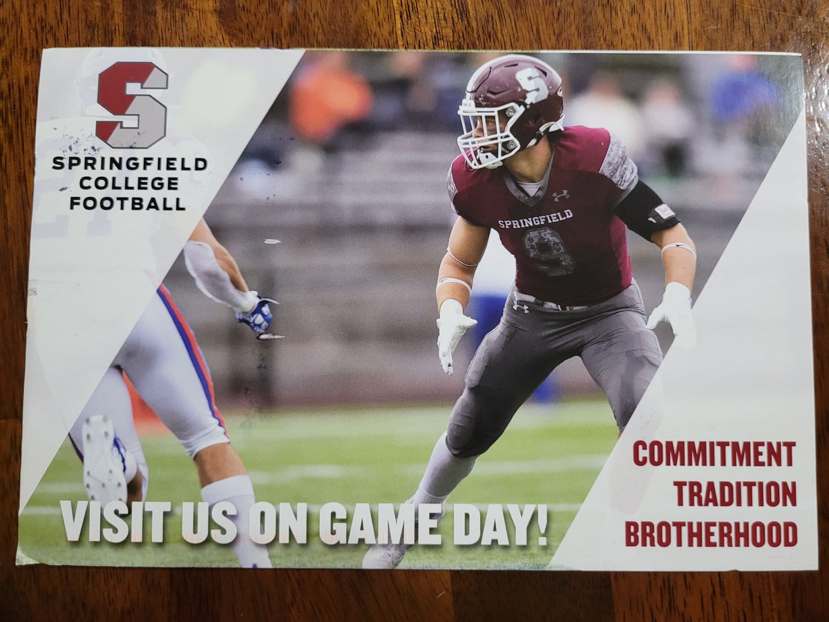 Appreciate the game day invite from <a href="/_SCFootball/">Springfield Football</a> and <a href="/Coach_LaMarca/">Emil La Marca</a> . All this love is showing me what the brotherhood is all about.  I will be coming for a game day visit.  Looking forward to seeing the team, facilities and campus! <a href="/BRHSPantherFB/">BRHSPantherFB</a> #ToughSmartRelentless