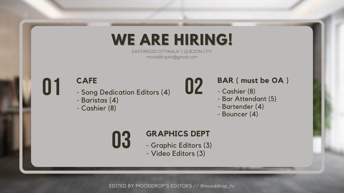 mooddrop_hr's tweet image. ⁣　⠀⁣
　⠀⁣
　ATTENTION EGGIES!⁣
　⁣
　MDCB is still hiring! We're still currently looking for skilled people who wants to expand their experience in terms of working. If you are interested kindly fill out the form below to be part of our growing team! ⁣
　⠀⁣
　⠀⁣