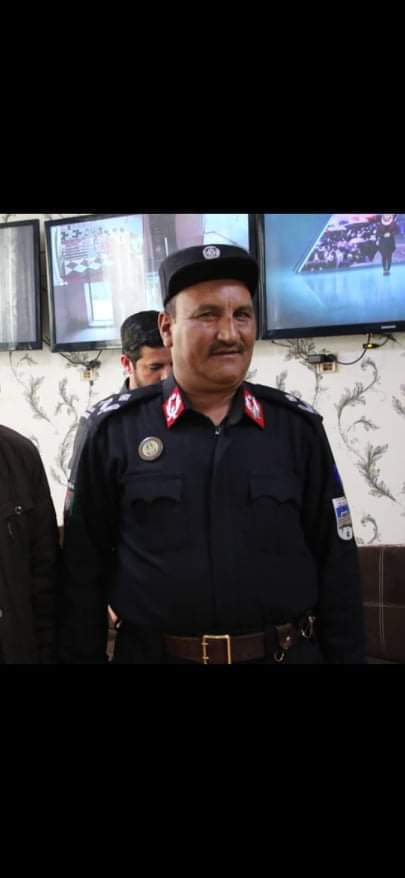 One of the heroes of the police in the Ghazni Province Police Command, Martyr Al-Haj Samonyar Mohammad Hashim Khalji, Commander of the First Security Division of the Ghazni Province Police.