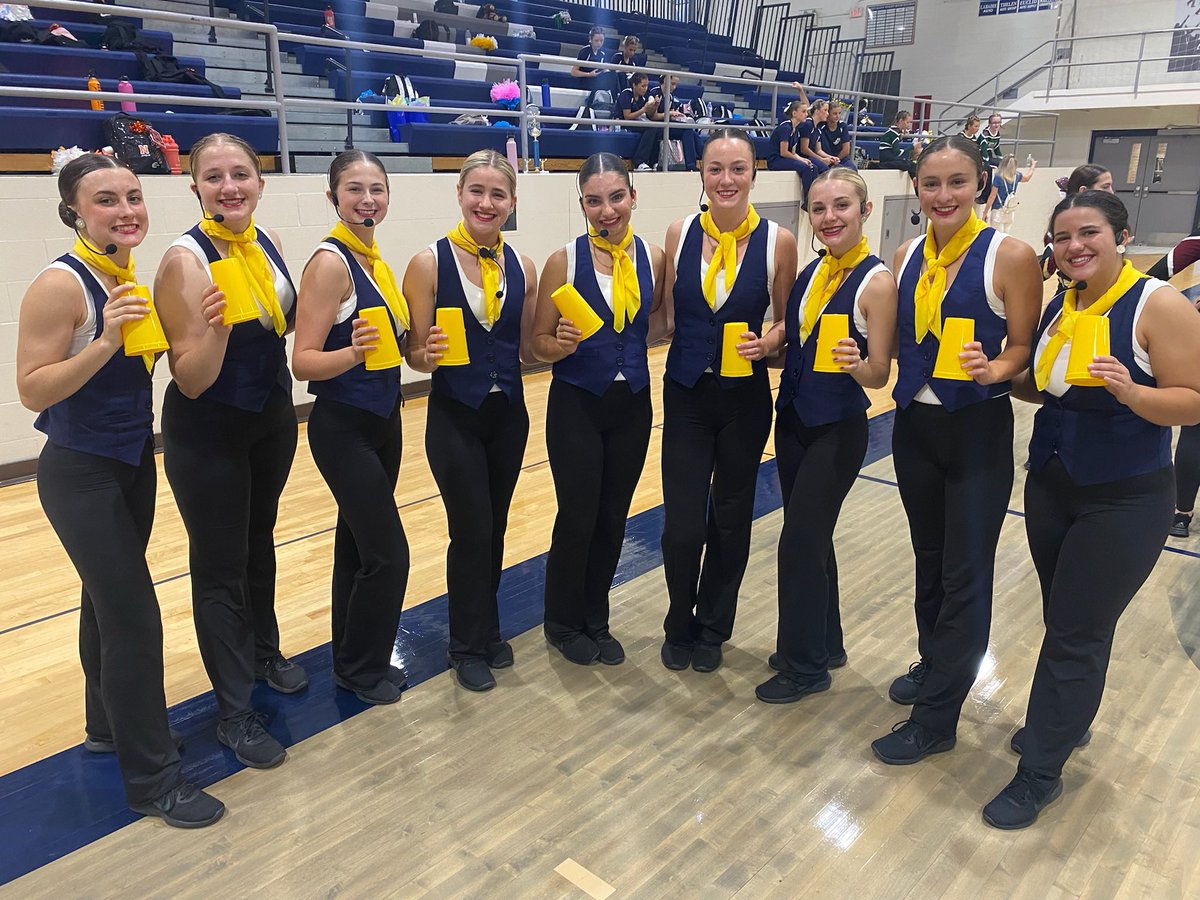 Howellpompon's tweet photo. Summer Recap Part 2💚Also at Summer Camp, our seniors earned 1st place in their Barden Bellas themed senior kick routine! And our very own @molly_rioux  got awarded the only individual award given at camp, the Smile Sparkle Shine Award!!💛 https://t.co/5pCkHd5UpQ