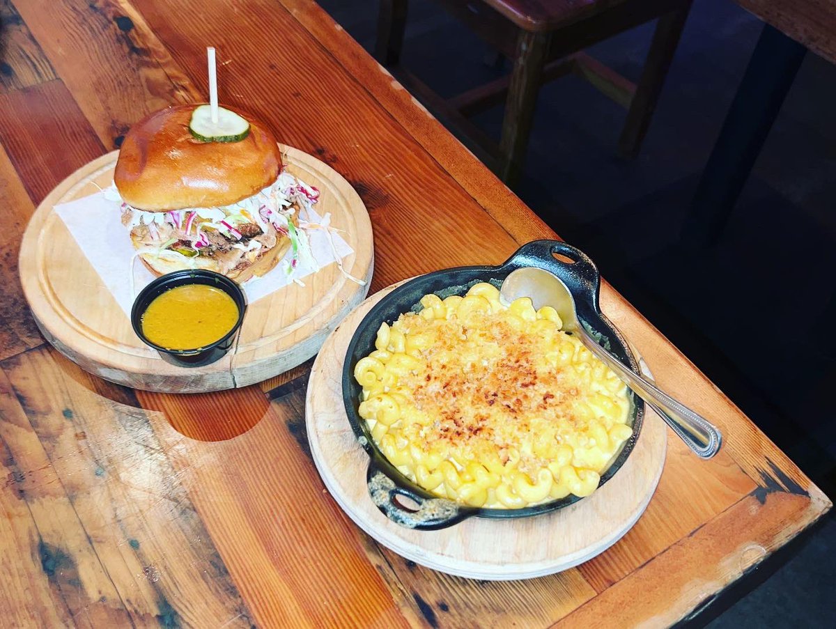 where2consume's tweet photo. The Eagle  Pic 2: Hush Puppies. Pic 3: Brown Sugar Bacon. Pic 4: Carolina Braised Pork Sandwich with Mac &amp; Cheese. #where2consume #theeagle #theeagleresturant #theeaglepittsburgh #Pittsburgh #pittsburghpa https://t.co/H52NcLU4E7
