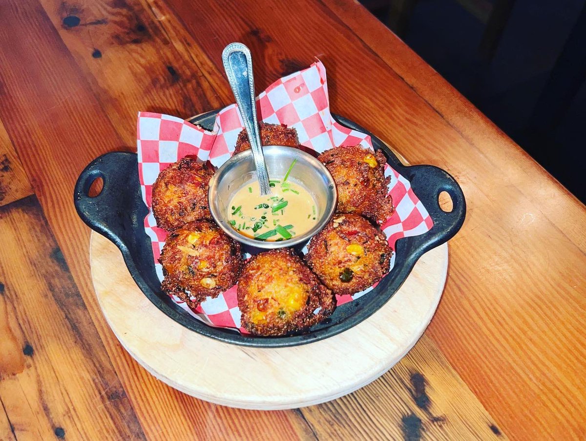 where2consume's tweet photo. The Eagle  Pic 2: Hush Puppies. Pic 3: Brown Sugar Bacon. Pic 4: Carolina Braised Pork Sandwich with Mac &amp; Cheese. #where2consume #theeagle #theeagleresturant #theeaglepittsburgh #Pittsburgh #pittsburghpa https://t.co/H52NcLU4E7