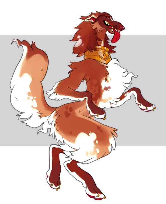 Drew the babe i got from  to figure out how i want to draw her next time! Say Hi to Axel, the borzoi uwu. 