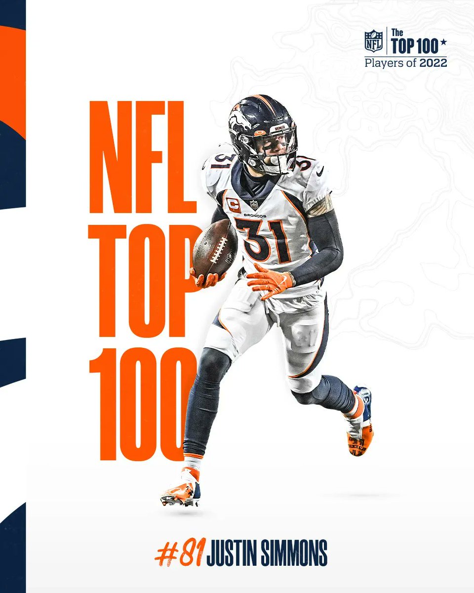 Broncos's tweet photo. Coming in at No. 8️⃣1️⃣ on the #NFLTop100 ... 

👋, @jsimms1119! https://t.co/gQ66Z5jjJP