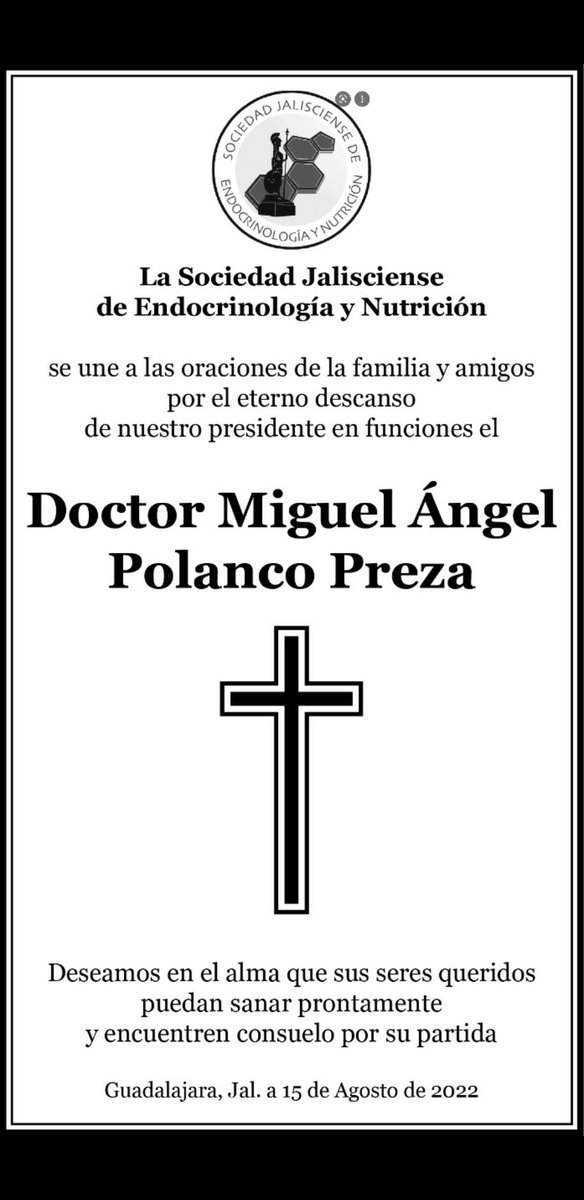 Descanse en paz Dr. Miguel Angel Polanco