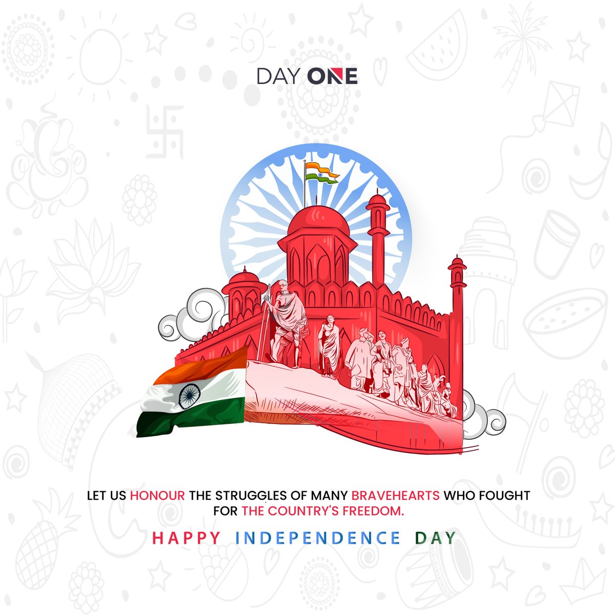 It's a day to celebrate our freedom. It’s a time to remember the people who fought for it. Day One Team wishes you all a Happy Independence day 2022! #happyindependenceday #independenceday2022 #india #freedom #dayone #dayonetech #appdevelopment #appdevelopmentcompany