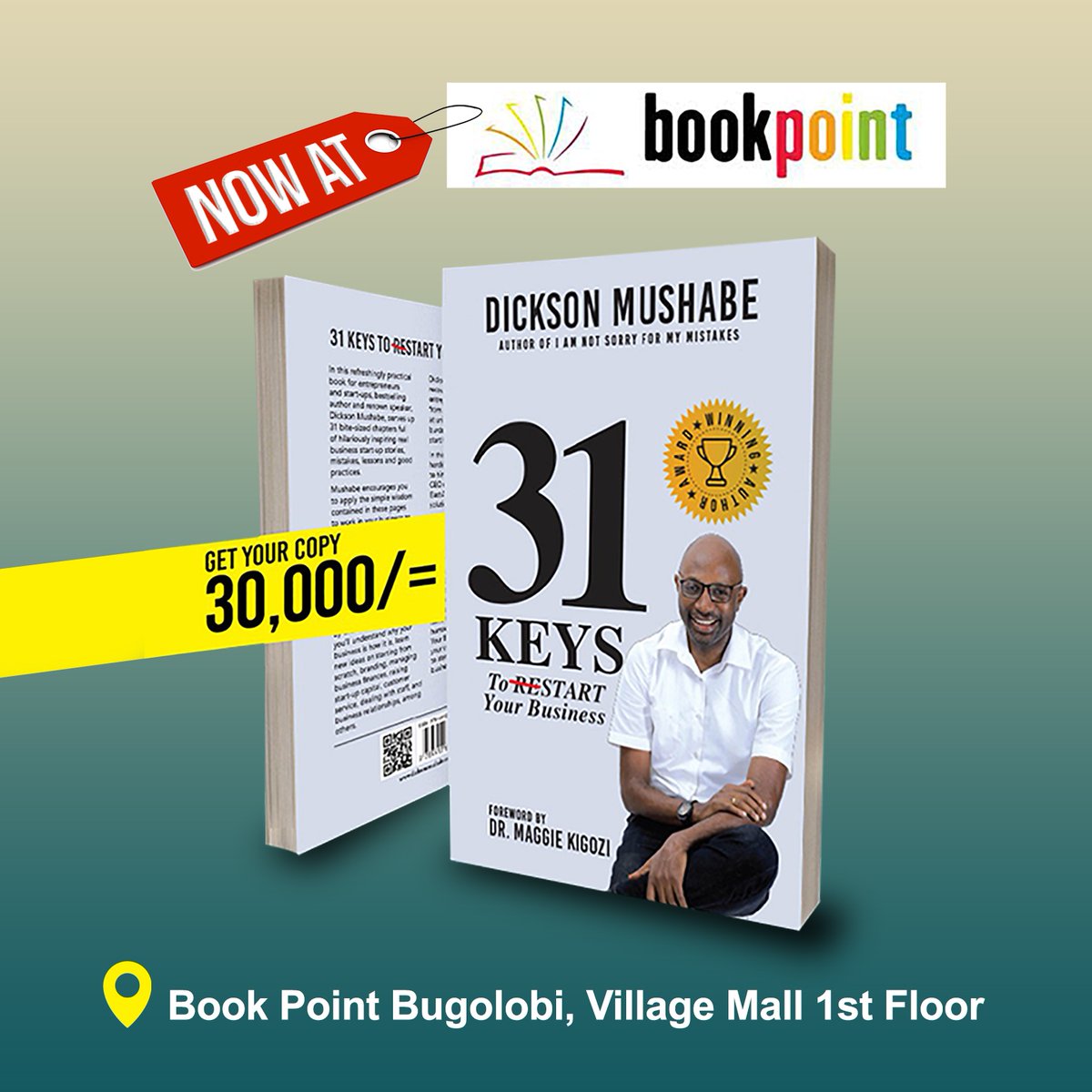 DicksonMushabe's tweet photo. #31Keys Books are available at @BookpointUG 1st Floor, The Village Mall.
Nice Book Centre,Naalya
Auntie Mo's health shop, 1st floor Dembe Building, Namugongo road, Opp. quality supermarket
Good Choice Supermarket Najjera
Jumia ( https://t.co/6DpY5pIZLv   0750845981 https://t.co/xqqE8BP0qP