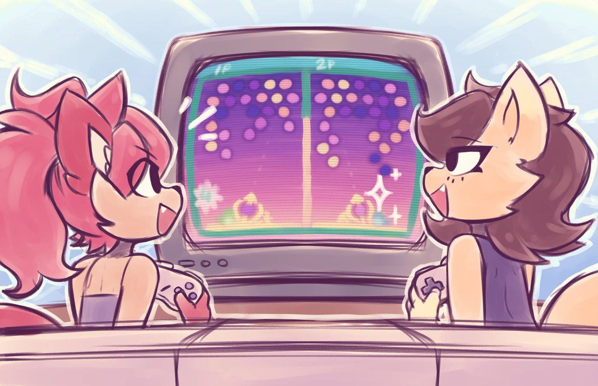 TsunkatStudio's tweet photo. Nothing more nostalgic than an old arcade classic with the glow of a CRT~ 🕹✨ https://t.co/3vnj1LbStP