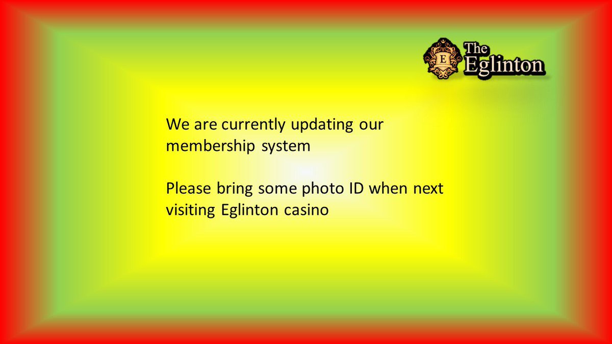 TheEglinton's tweet photo. We have not updated our membership since pre pandemic days and are required to do so now. From tonight will all members bring photo id and we will resign you up. Membership costs €20 for 3 years but that is fully waived for the next week. #poker #galway https://t.co/qBukl6uNpH