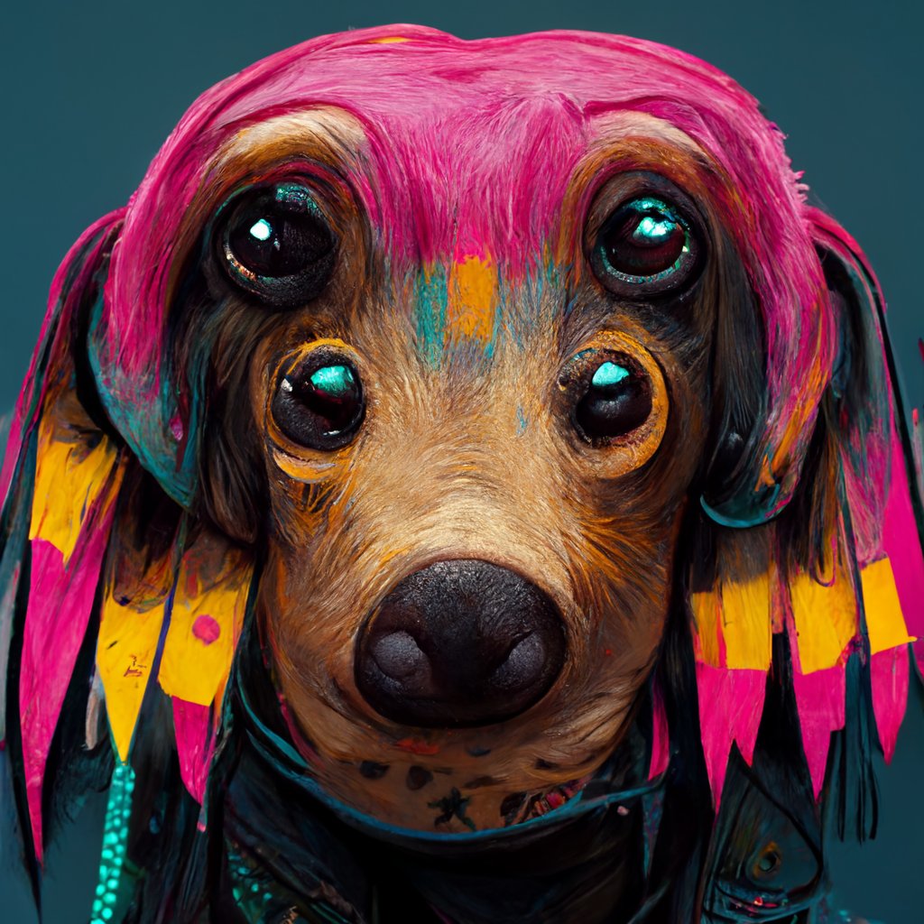 daichshunds's tweet photo. @future__art #Groovypunk dachshunds, #midjourney https://t.co/V7faYbbD2u