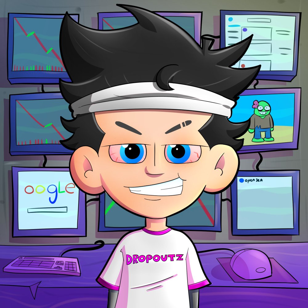 HODLerByNature's tweet photo. Ofcourse my @Dropoutz_NFT kid had to be high!
#dropoutz https://t.co/fI0mp3UBFp