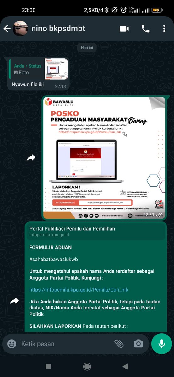 Supriyantobatu's tweet photo. #PAMPemilu2024
#PAMBawasluRI
#PAMBawasluJatim
#PAMBawasluKotaBatu
#PAMPendaftaranParpol
#PAMVerifikasiParpol https://t.co/hODUnuUeIG