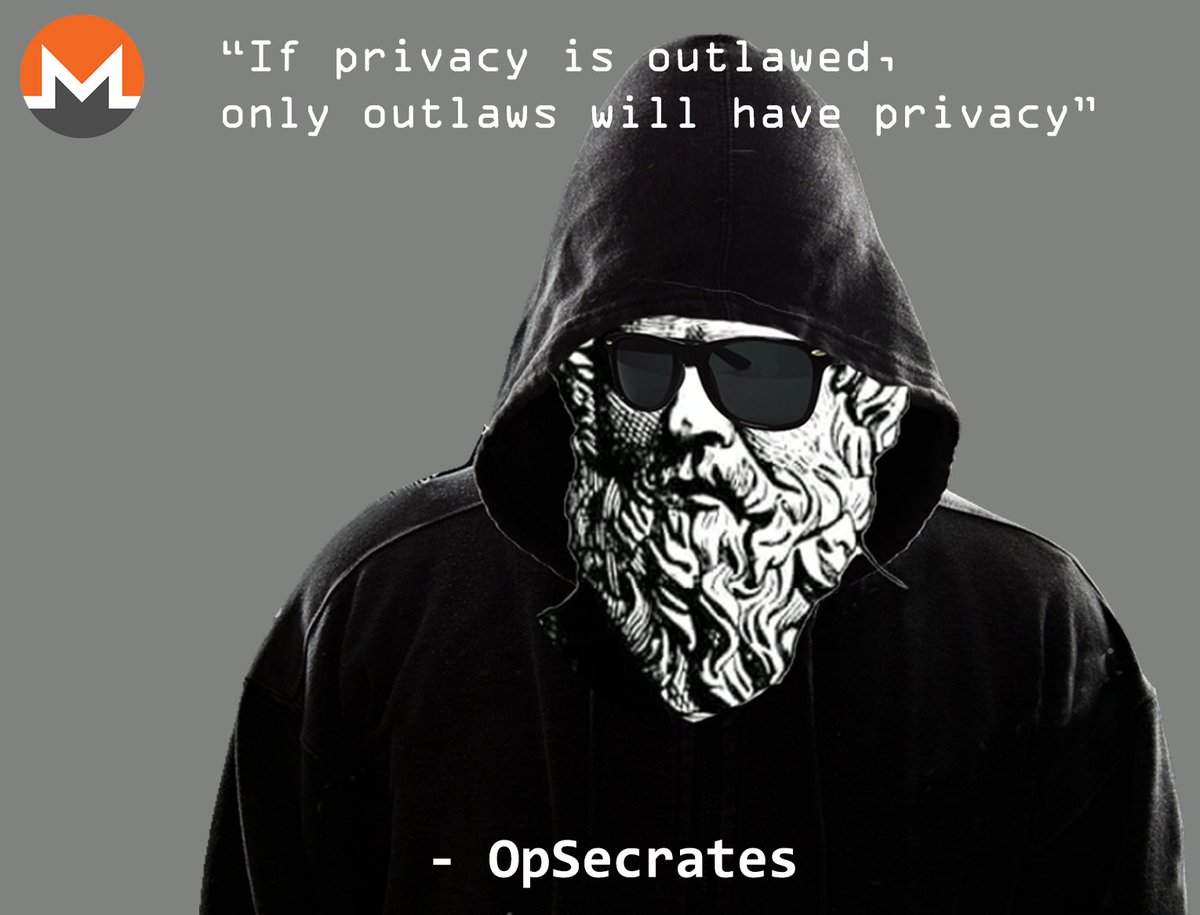 Examare1's tweet photo. Listen to the patron "philosopher/think-boy" of Operational Security, and use #Monero!  #TornadoCash https://t.co/h4z2MIctnr