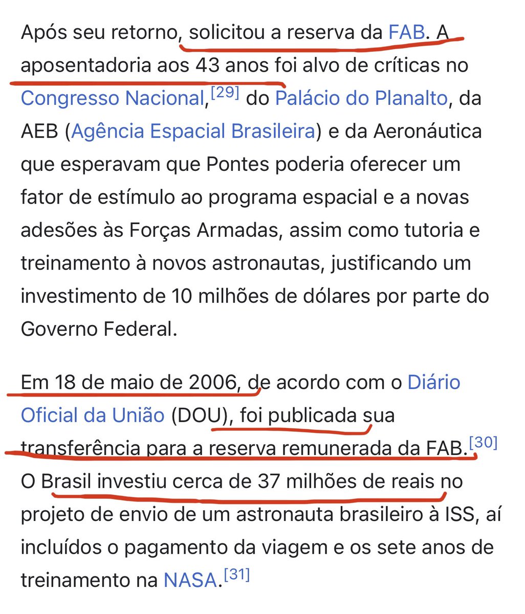 sandrabrasilia's tweet image. Fez uma viagem de carona numa missão russa que custou DEZ MILHÕES DE DÓLARES ao governo brasileiro, não teve nenhum êxito nas pesquisas que deveria ter feito e APOSENTOU-SE aos 43 anos de idade sem dar nenhuma contrapartida ao investimento feito.
Vergonha!
