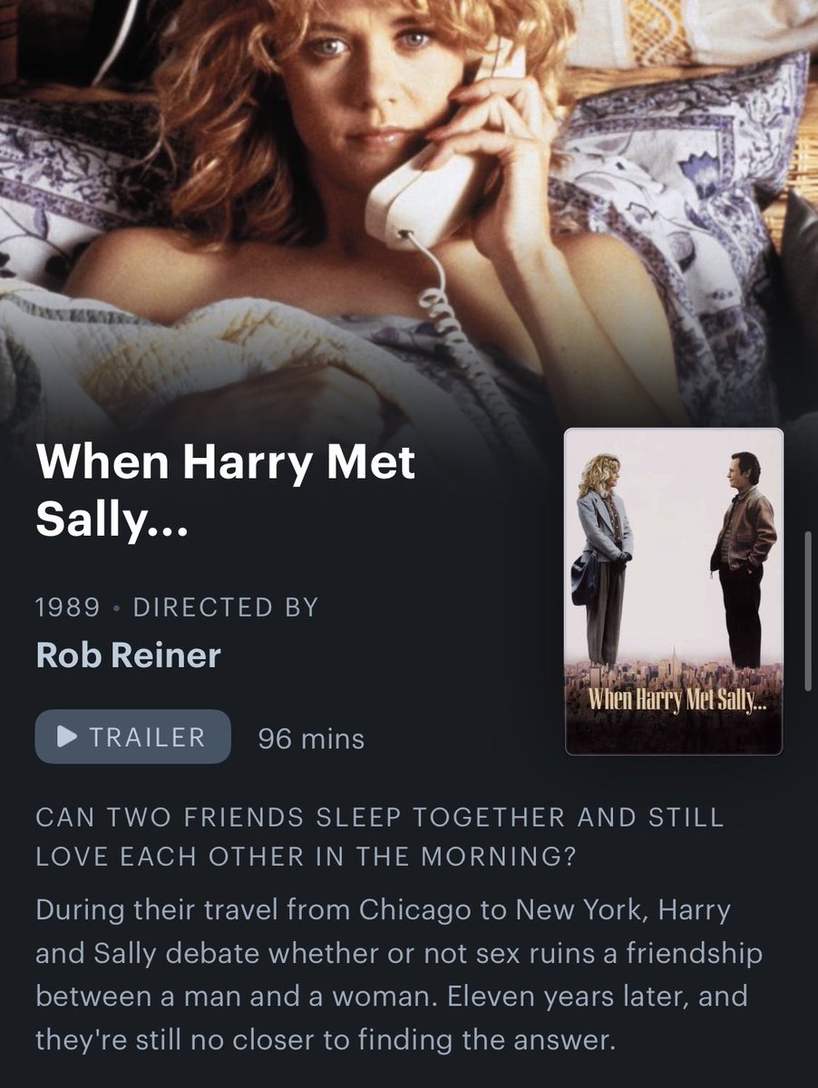 Just watched this for the first time… Meg Ryan’s fits were insane… I wish Carrie Fisher was my bestie… Billy Crystal was kinda hot