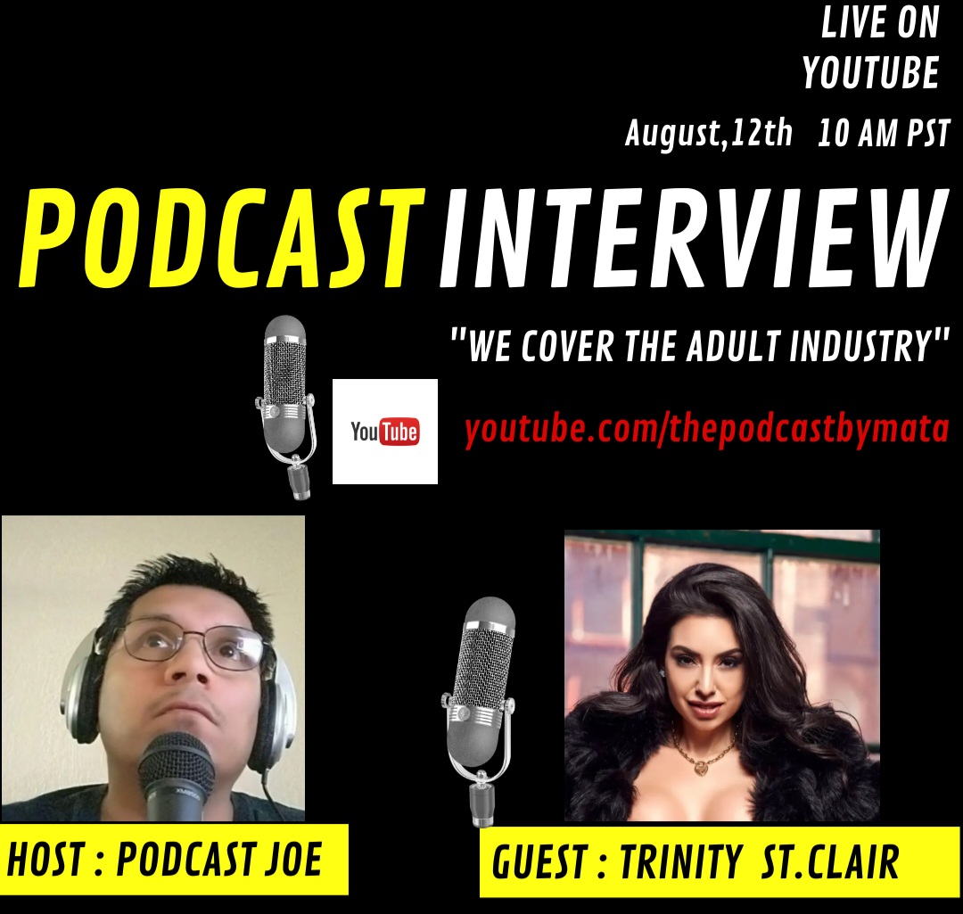 podcastbymata's tweet photo. My show with @TrinityStClair is rescheduled for tomorrow Monday Aug, 15th at 10:30am PST!! You can find it on my YouTube Channel! #TrinityStClair #podcast #ThePodcastbyMata #MataPodSquad #AdultIndustry ##AdlutIndustryPodcast #ContentCreator #podcasts #AdultEntertainment https://t.co/TolA5j9e7f