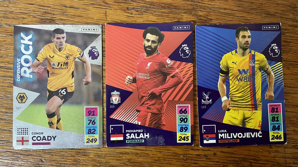 Someone explain this to me 🤷🏻‍♂️😂<a href="/OfficialPanini/">Panini UK & Ireland</a> 
Coady and Milivojevic leaving Salah in their dust