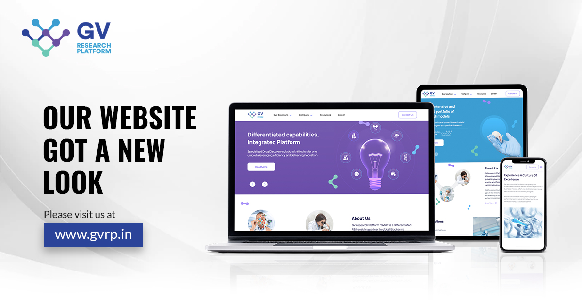 We are excited to announce the launch of our new corporate website!
With differentiated engagement models, #GVRP brings global scientific expertise together for improved efficiency and outcomes.

Get in touch for #research endeavors!
 gvrp.in