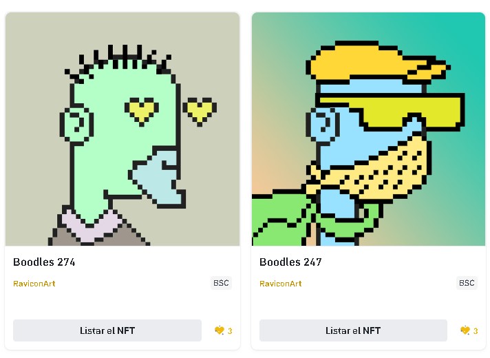 BFishvs's tweet photo. Which NFT do you like the most?🤔

RT Boodles 274 or LIKE Boodles 347
#NFTCollection #NFTCommumity #nftart #NFTArts @TheBinanceNFT #NFTGame https://t.co/zPoDFnem1J
