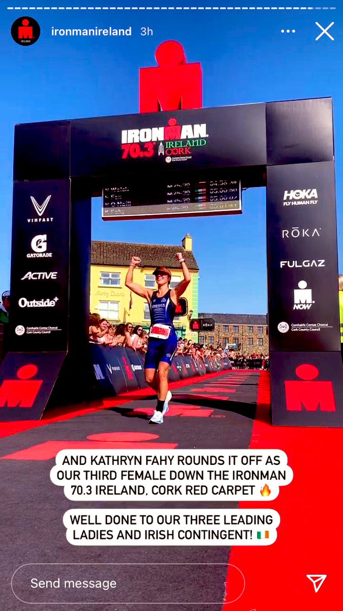 The power of Sport ❤️ An unforgettable experience for my first Ironman 70.3 🏊‍♂️ 🚴‍♀️🏃‍♀️The Support &amp; encouragement from the people of Cork &amp; Youghal defies words🇲🇹 🥉 Female to cross the line 🥇 in my age group #proud #trigirl #timetoretire