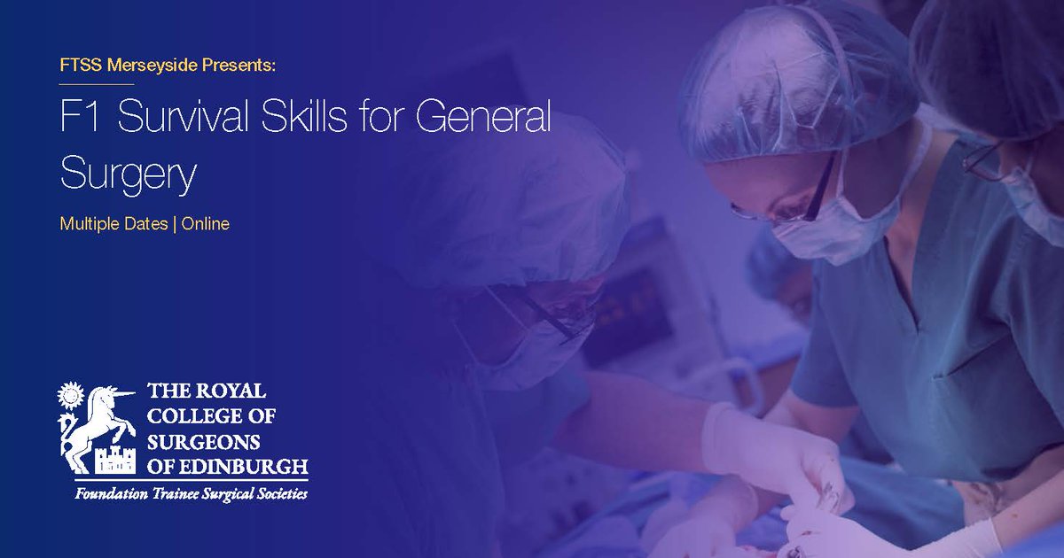 Starting F1 in General Surgery can feel daunting. Join Merseyside Foundation Trainees Surgical Society for multiple talks which aim to break down key topics that will make your day run smoother and help you feel more confident in your role. Register here: ow.ly/5UAb50KhBUS