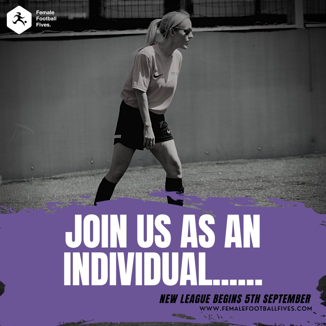 Fancy getting the boots on but haven’t got a team? ⚽️

Both our #Nottingham and #Birmingham Leagues have spaces for individuals to #join a #team.

All you have to do is email: reception@femalefootballfives.com 

Come on, you’ll have lots of #fun #football and meet new #friends 💜