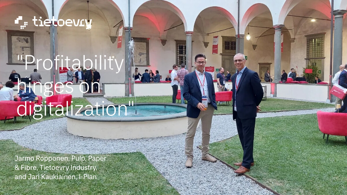 .@JarmoRopponen and Jari Kaukiainen visited in @itstissue conference in Lucca, Italy. Read about their reflections from the event and the <a href="https://twitter.com/hashtag/tissue?src=hash" target="_blank">#tissue</a> industry. <a href="https://t.co/RU4ZGOiY8V" target="_blank">bddy.me/3K21HJ2</a> <a href="https://twitter.com/hashtag/tissue?src=hash" target="_blank">#tissue</a>converting <a href="https://twitter.com/hashtag/tissue?src=hash" target="_blank">#tissue</a>production  <a href="https://twitter.com/hashtag/manufacturingexecutionsystem?src=hash" target="_blank">#manufacturingexecutionsystem</a> <a href="https://twitter.com/hashtag/tietoevry?src=hash" target="_blank">#tietoevry</a> https://t.co/TanFfCljM0