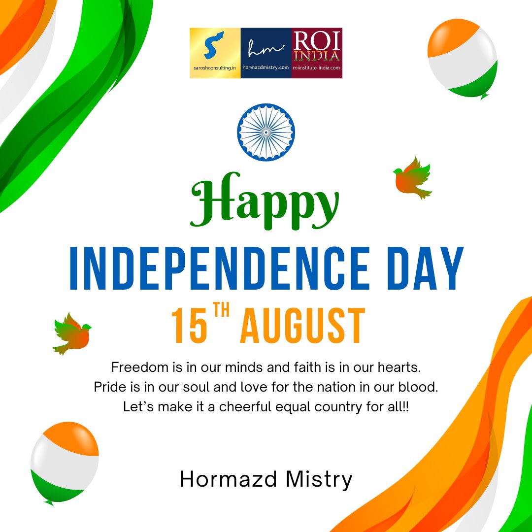 Happy India Independence Day!!!

As we celebrate glorious 75 years of Independence, let make a vow to continue making this country a better place for all.

Jai Hind! Mera Bharat Mahan!!

#IndependenceDay #75years #merabharatmahan #IndiaIndependenceDay #15August #gharghartiranga