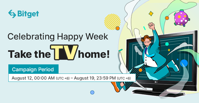 BitgetAfrica's tweet photo. Take the TV home! Celebrating Happy Week with Bitget📺

Participate now: https://t.co/GkYWVOfrPX https://t.co/MPIfDWLwkC
