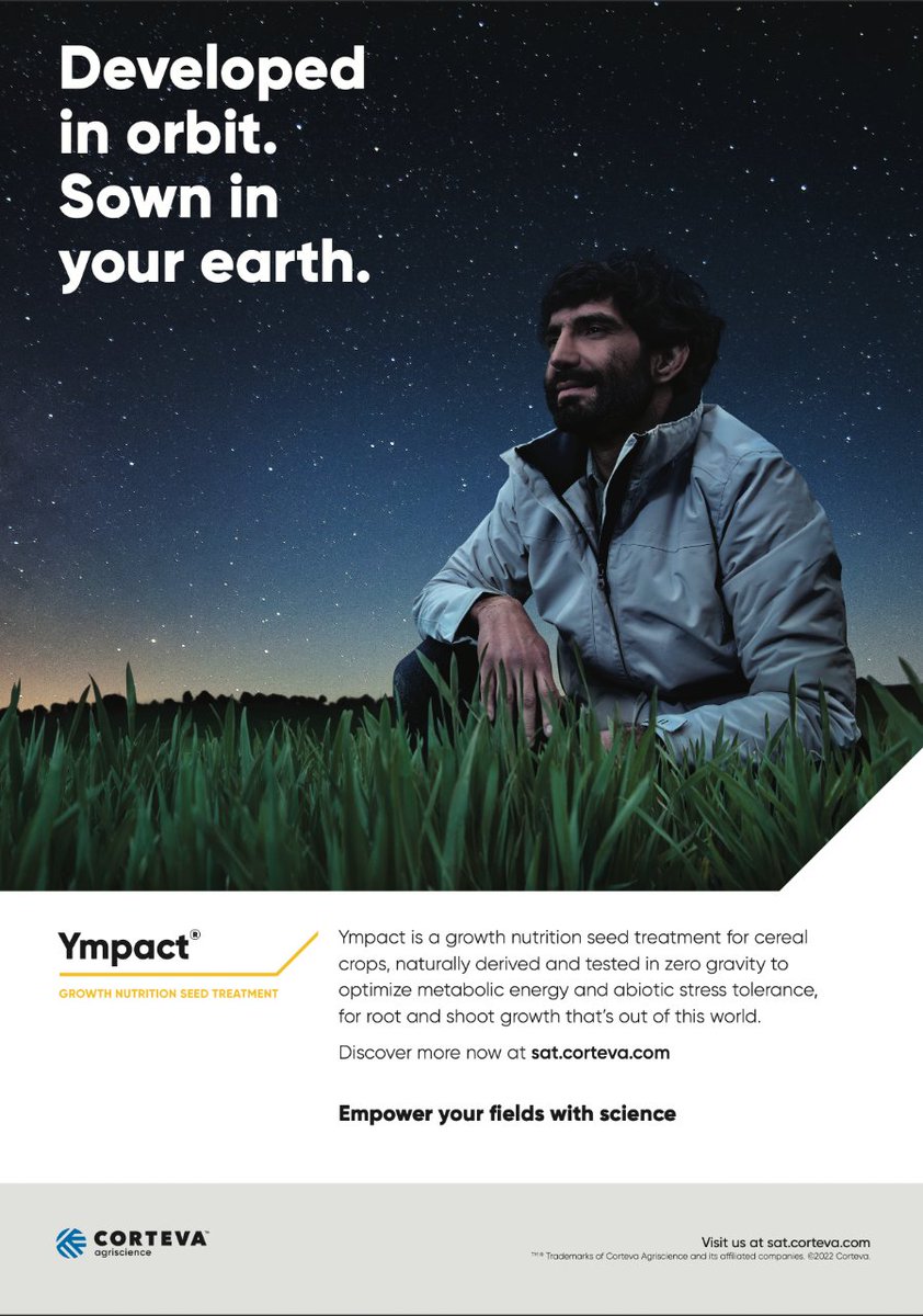 ClaraSerrano101's tweet photo. #Ympact® growth nutrition seed treatment was developed to help seeds thrive in challenging conditions - in zero gravity! Crop establishment is optimized, with better resilience to abiotic stressors. Learn more here: https://t.co/GaYlE2JoCY https://t.co/BIxsBR8w4g