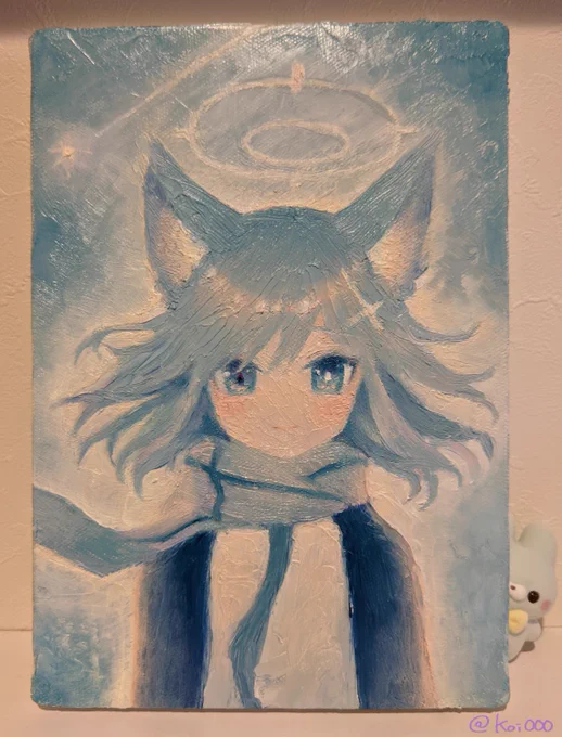あぶらえシロコちゃんあたたかい気持ちをこめました#ブルアカ #砂狼シロコ 