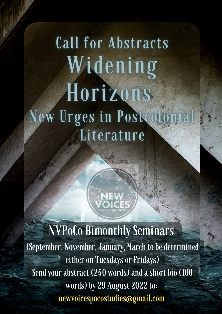 New Voices in Postcolonial Studies tweet media