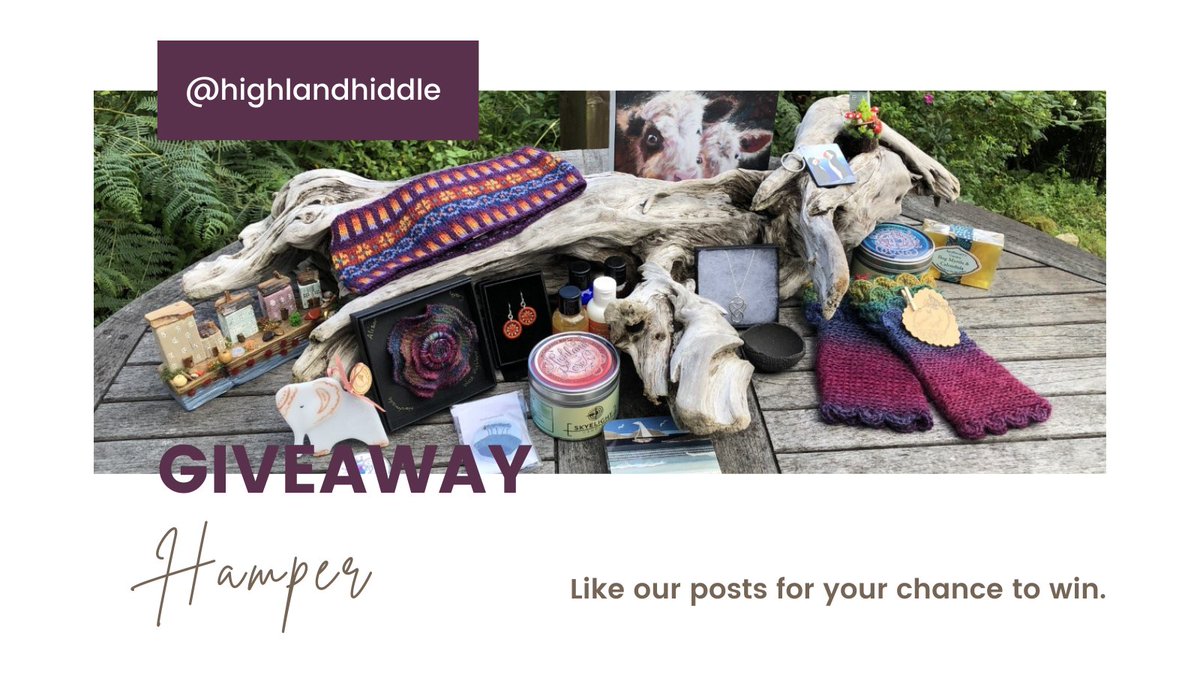 HighlandHiddle's tweet photo. To celebrate our 2nd birthday we are running a hamper giveaway. Simply like or comment on our posts over the next week for your chance to win. See full details here https://t.co/szW0wy8o72 a huge thank you to our generous makers contributing so many beautiful products. #giveaway https://t.co/ivRTllQQtI