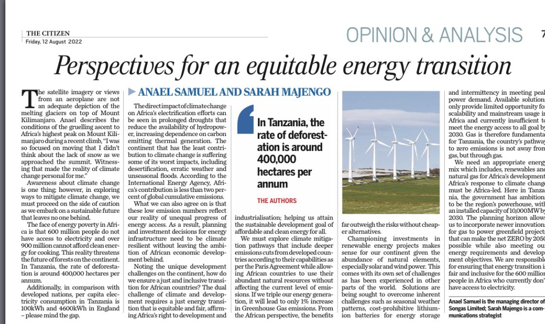 Beyond the soaring temperatures, climate change threatens Africa’s development gains. Read our perspectives for a just energy transition for the continent. <a href="/anael_samuel/">Anael Samuel</a>