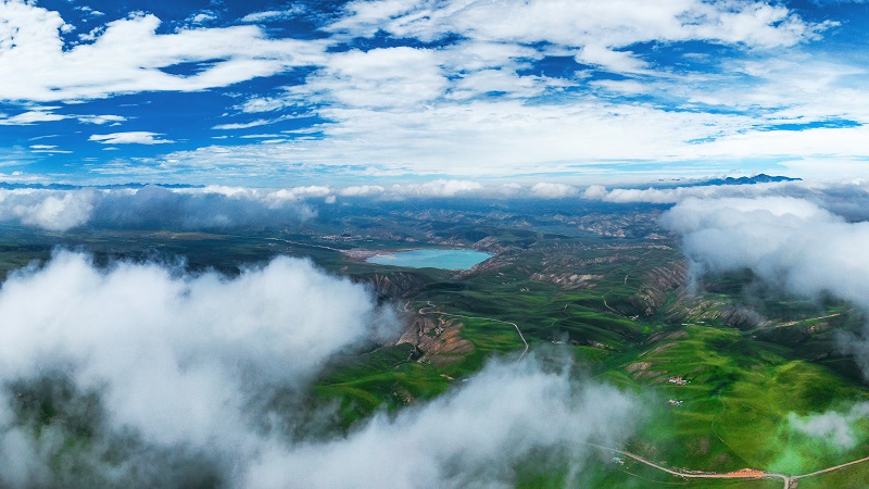 ExploreGansu's tweet photo. 💦🍃Xiaritala Grasslands in Sunan Yugur autonomous county of #Gansu province offers you an ideal destination to cool down!
🌧️🌥️After the rain, a marvelous sea of clouds descends on the mountains, creating white waves along the way. #CharmingGansu #GansuView #EarlyAutumninGansu https://t.co/15kdQxDWhW