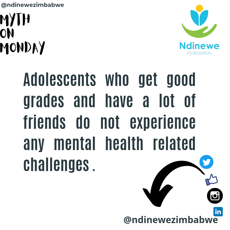 1/2
Mental health conditions often result from a complex interaction of social, psychological, and biological factors. They can affect anyone regardless of their socioeconomic status or how good their life appears at face value. Young people doing well in school may feel pressure