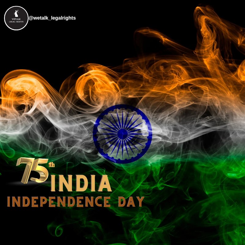 WeTalkLegalR8s's tweet photo. Wishing you all a happy 75th Independence Day!! https://t.co/mCHE5CeyO8