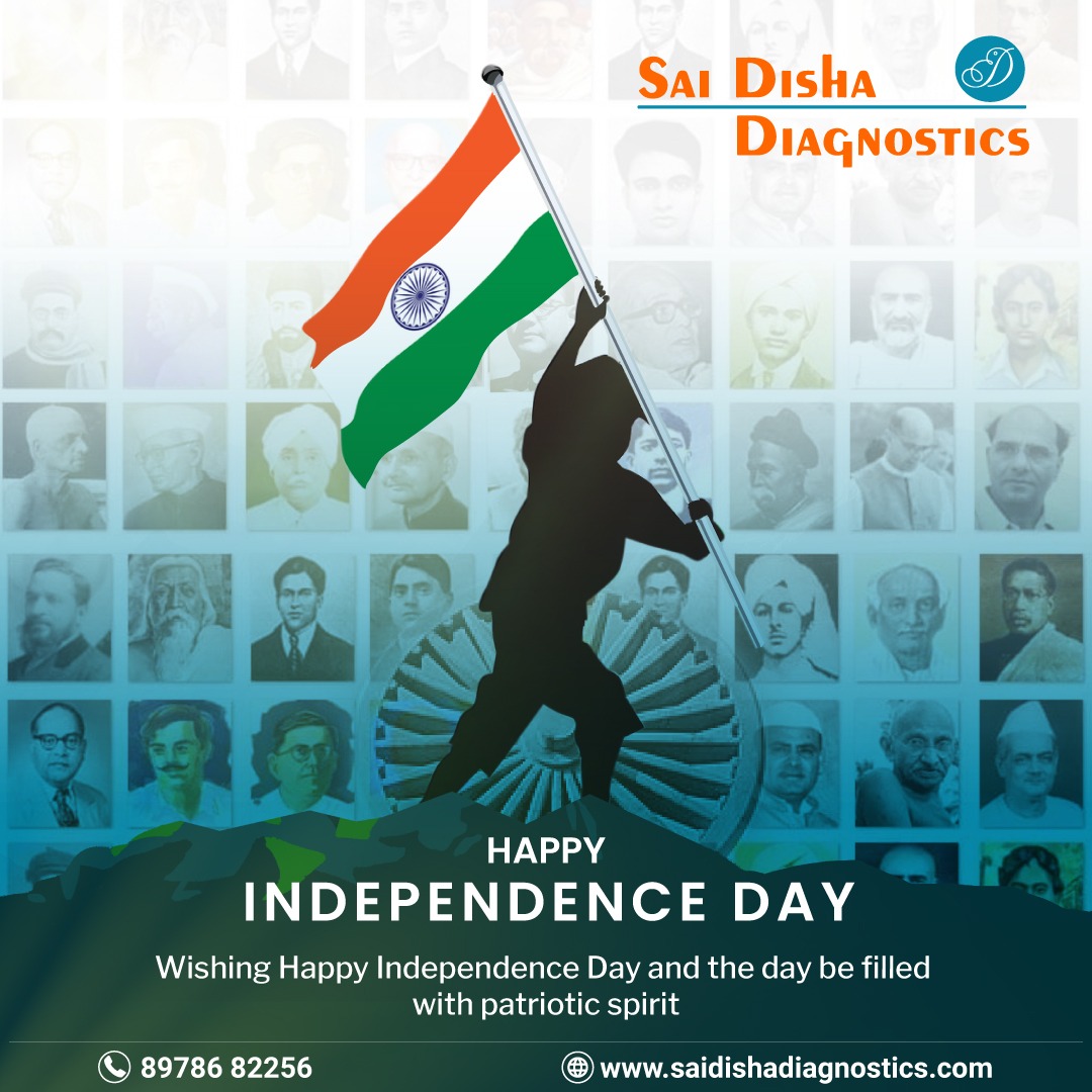SaiDiagnostics's tweet photo. Sai disha diagnostics celebrates 75th Independence Day with great fervor and enthusiasm and pays homage to freedom fighters and brave martyrs who sacrificed their lives for achieving Independence from foreign rule.

#IndependenceDay #Independence #2022 #Saidishadiagnostics https://t.co/bQAoM0m78y