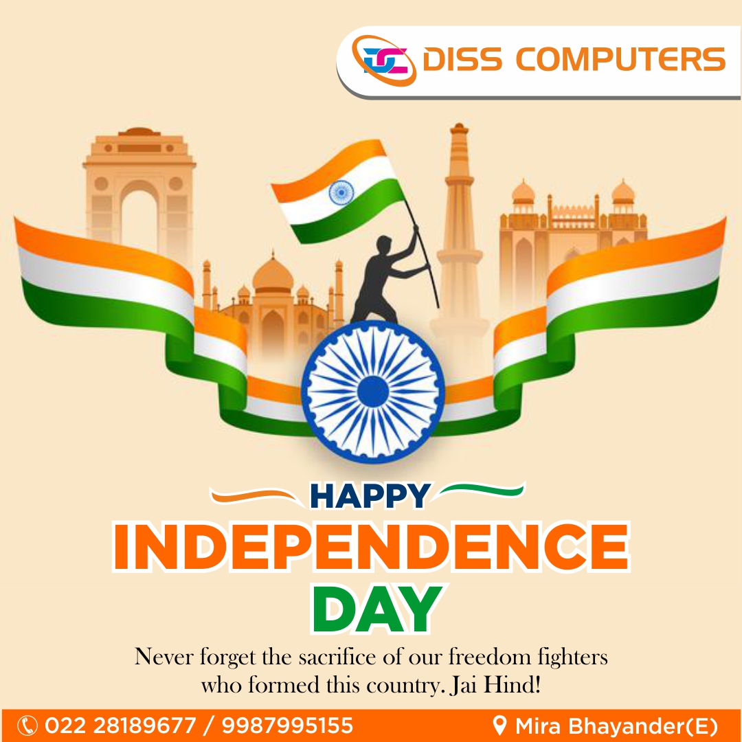 disscomputers's tweet photo. Let's celebrate this 75th Independence with high spirits and by promising to be responsible for our country.π§‘π€π
#disscomputers #75thindependenceday #independence #independencedayindia #indianarmy #bharat #indianflag #indianindependenceday #patriotic #azadikaamritmahotsav https://t.co/v1P2340oFx