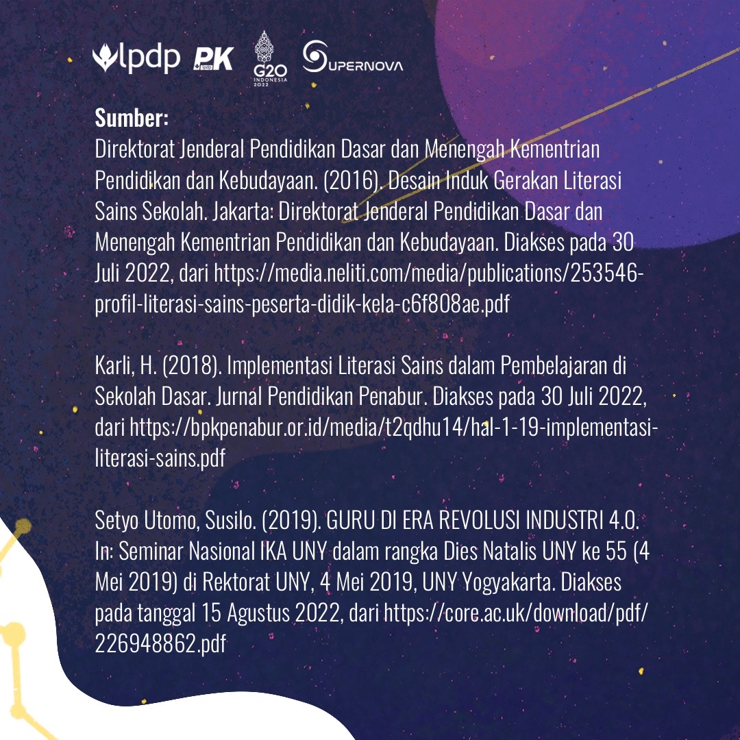 caesariaw's tweet photo. Penerapan Pendidikan 4.0 &amp; Gerakan Literasi Sains di sekolah menjadi fokus utama pengembangan literasi sains dalam rangka menghadapi Revolusi Industri 4.0. 

Yuk simak harapan literas sains untuk Indonesia!
#LangitkanAsamuBumikanAksimu
#GALAKSI
#GerakanLiterasiBangkitkanIndonesia https://t.co/XPPRj2n7Ec