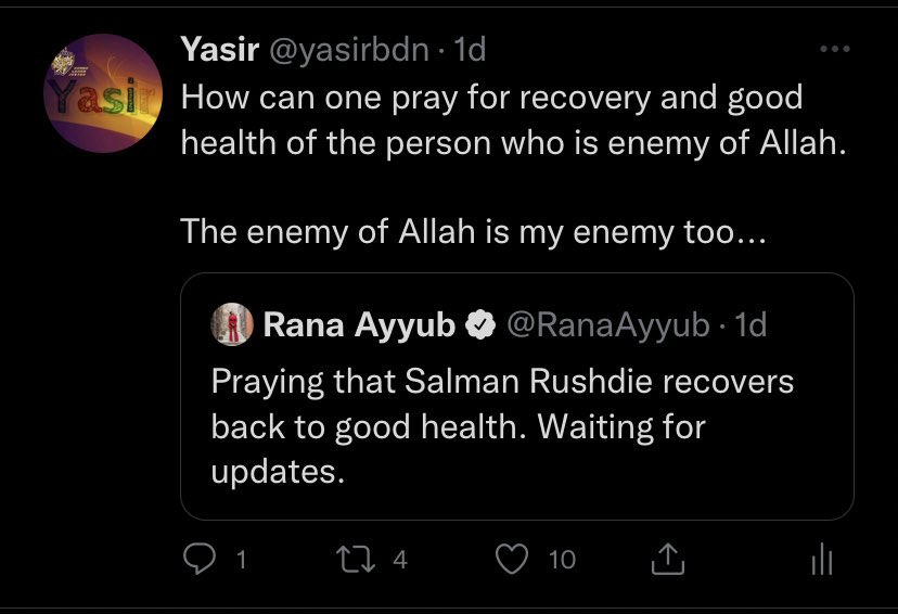 BefittingFacts's tweet photo. And @ranaayyub deleted her tweet. She can blame sanghis for it. 🙂 https://t.co/I6hvkrLm4r