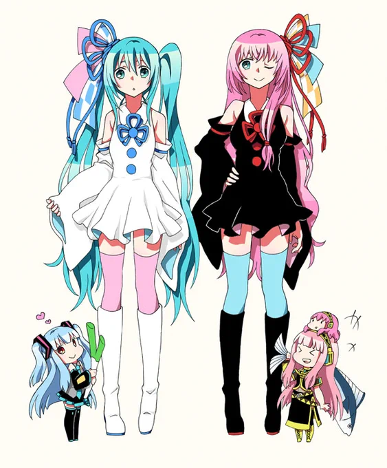 初音ミク巡音ルカで琴葉姉妹 