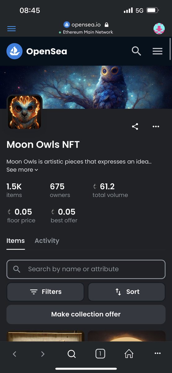 pikaprasa's tweet photo. FLOOR IS LAVA! 0.05!!! I can’t believe I got into @MoonOwlsNFTs at 0.005! #moonowls #hoottrain https://t.co/XBRKf2kbKQ