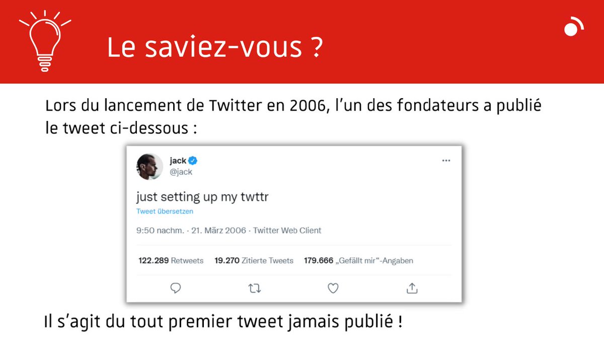 mastercaweb's tweet photo. Le saviez-vous ? 🤔

Savez-vous ce que disait le premier tweet ? 🐦
Découvrez-le maintenant ! 👇

#Tweet #Twitter #InternetHistory #TwitterHistory https://t.co/P4Yyz96k5X