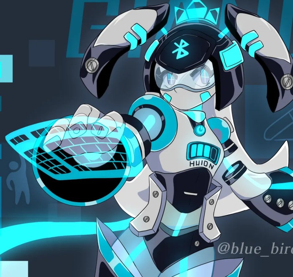 Mi participación para el concurso de huion , tanto sus extremidades cómo su cola que la une al lápiz se conecta por Bluetooth ,así que debe mantenerse siempre cargada 😌 ,también poses 3 deseos en cada mano por los 6 botones que dispone la tableta inspiroy giano 
#huiongianooc