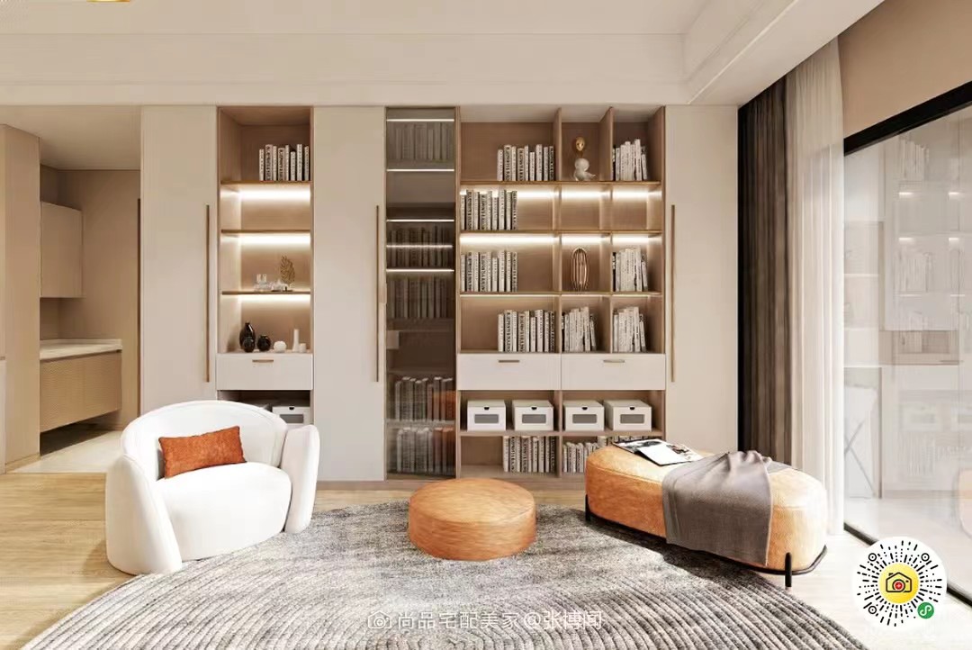 SHANGPIN66's tweet photo. Try to combine the function of living room and studyroom together, make good use of the space as the house gets only 70 m2. #design #customized #furniture #spaceutilization #livingroom #bookcase #studyroom #diningroom #modern #luxury #projector https://t.co/jfcfNQUEQB