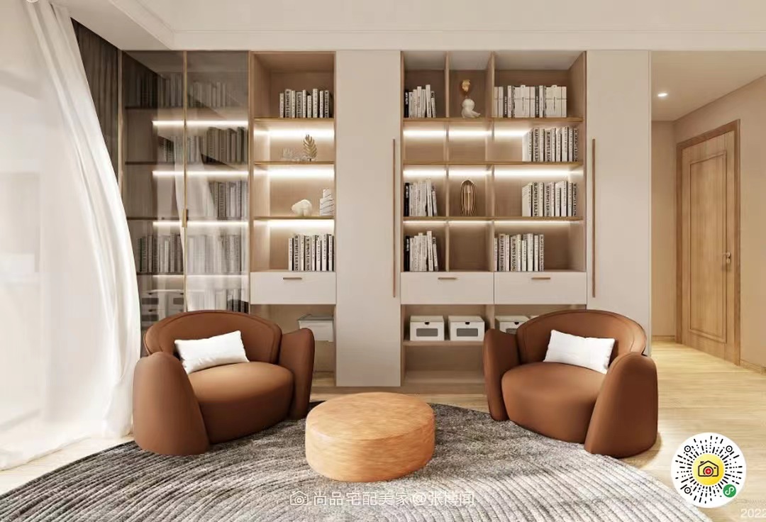 SHANGPIN66's tweet photo. Try to combine the function of living room and studyroom together, make good use of the space as the house gets only 70 m2. #design #customized #furniture #spaceutilization #livingroom #bookcase #studyroom #diningroom #modern #luxury #projector https://t.co/jfcfNQUEQB