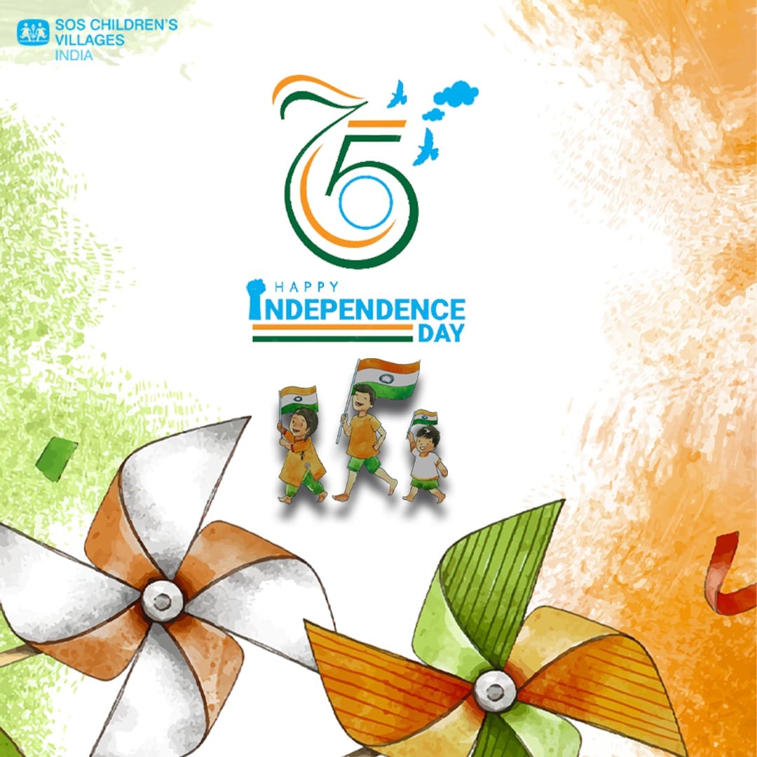 SOSVillageINDIA's tweet photo. We Got to Celebrate 75 Years of Independence 
Thanks to the World’s #MostPowerfulButton https://t.co/zP3o1PkLsU